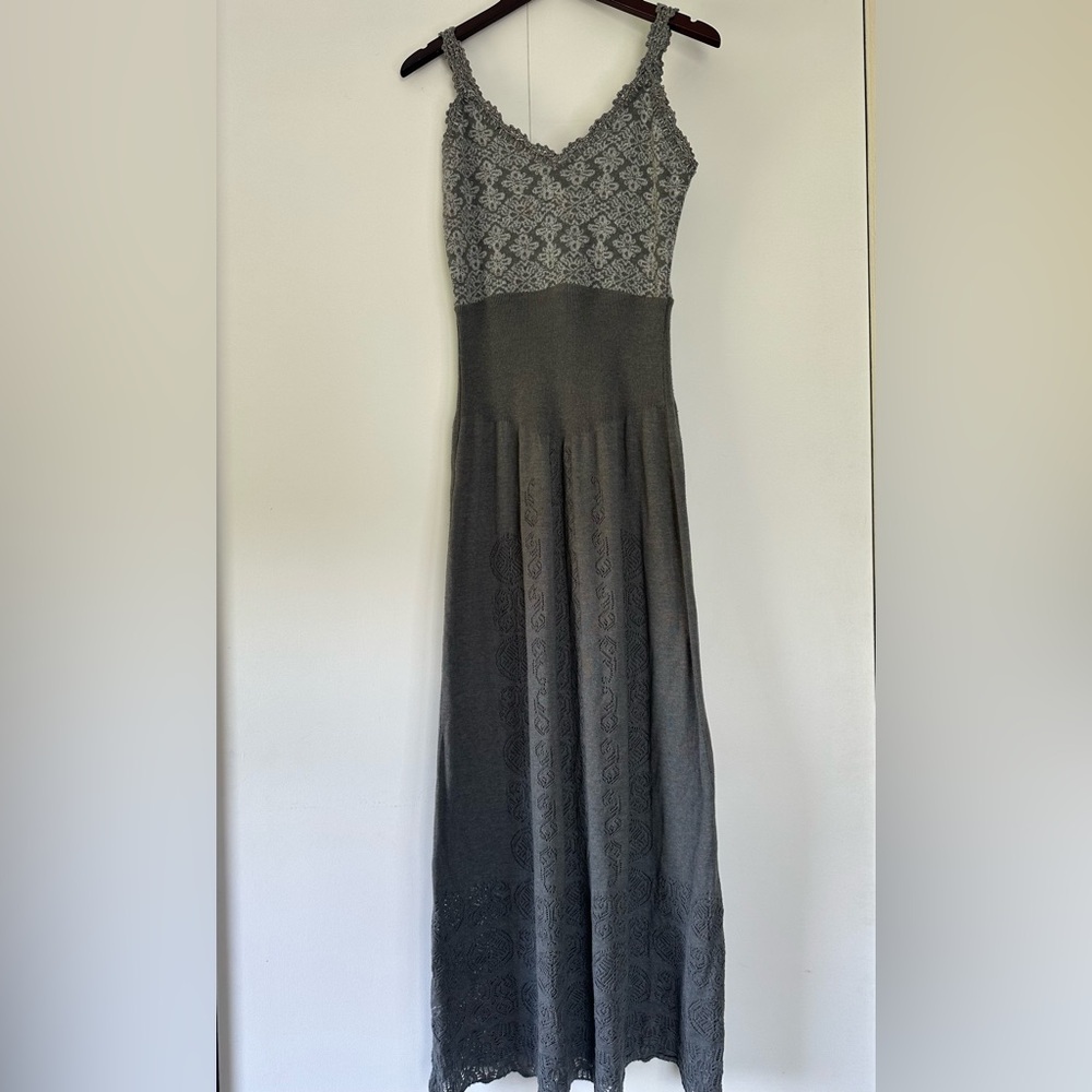 Odd Molly Grey Knit Maxi Dress - Picture 4 of 6